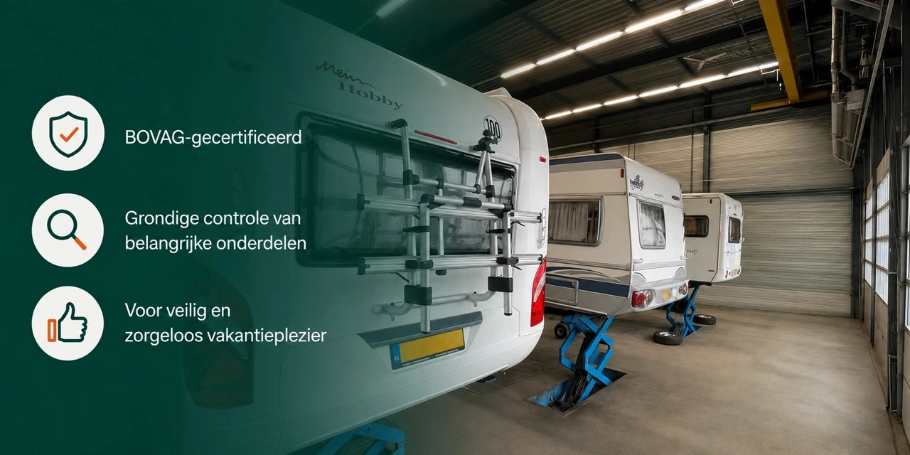 BOVAG onderhoudsbeurt aan een caravan bij Imanse in Aalsmeer