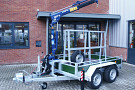 Bakwagen met laadkraan