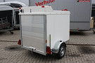 geslotenwagen met rol luik achterzijde