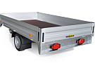 Humbaur HN Alu 1as verlaagde plateauwagen 265x165x30cm/1300/1500kg