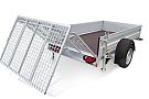 Humbaur HA neerklapbare klep Alu 1as geremd  251x131x35cm 1300kg
