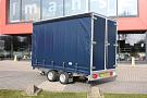 Plateauwagen met schuifhuifzeil