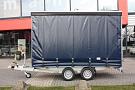 Plateauwagen met schuifhuifzeil