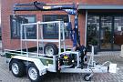 Bakwagen met laadkraan
