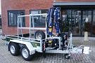 Bakwagen met laadkraan