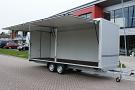 Humbaur gesloten wagen met grote zijklep