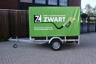 Bakwagen met bedrukte huif