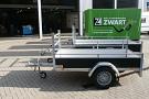 Bakwagen met bedrukte huif