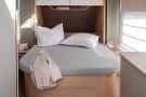 Walra hoeslaken queensbed grijs