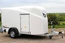 Debon Cargo 1300 Polyester wit + zijdeur / 1300kg