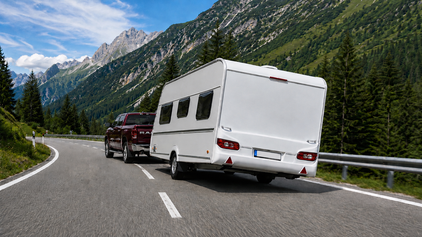 Slingerende caravan: wat moet u doen? Tip & oorzaken