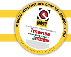 BOVAG sticker voor onderhoudsbeurt caravan
