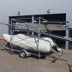 Boottrailer aangepast
