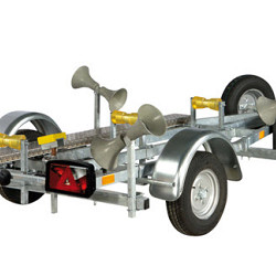 PEGA boottrailer voor opblaasboten met zachte bodem