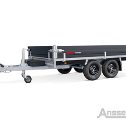 Anssems plateauwagen PSX3000 2-as rem Go-Getter 405x178cm/3000kg