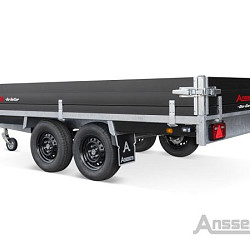 Anssems plateauwagen PSX3000 2-as rem Go-Getter 405x178cm/3000kg
