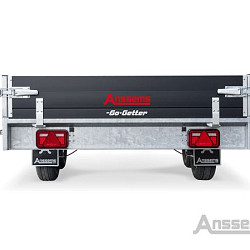 Anssems plateauwagen PSX3000 2-as rem Go-Getter 405x178cm/3000kg
