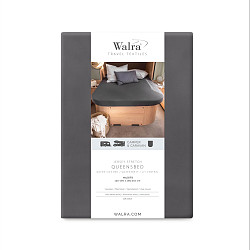 Walra hoeslaken queensbed antraciet
