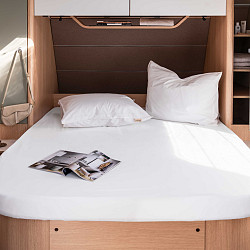 Walra hoeslaken queensbed wit