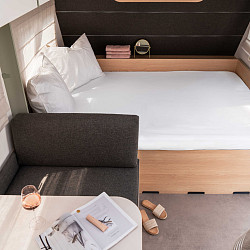Walra hoeslaken hefbed dwarsbed wit