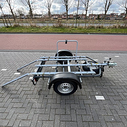 Fietsaanhangwagen voor driewieler + 1 fiets