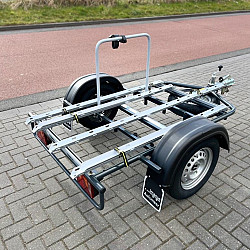 Fietsaanhangwagen voor driewieler + 1 fiets