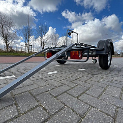Fietsaanhangwagen voor driewieler + 1 fiets