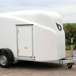 Debon Cargo 1300 Polyester wit + zijdeur / 1300kg
