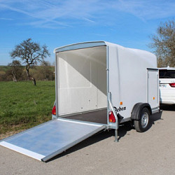 Debon Cargo 1300 Polyester wit + zijdeur / 1300kg