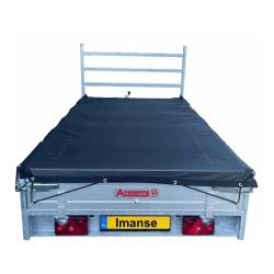 Fijnmazig aanhangwagennet PVC gecoat / 450 x 250