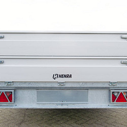 Henra plateauwagen 2as geremd 301x185x30cm 2000kg