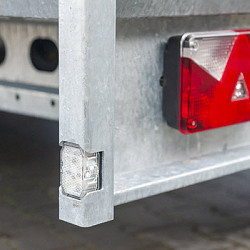 Henra plateauwagen 2as geremd 351x185x30cm 3000kg