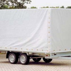 Anssems plateauwagen PSX1350 1-as geremd 251x153cm/1350kg