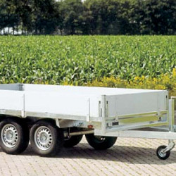 Anssems plateauwagen PSX3000 2-as geremd 405x178cm/3000kg