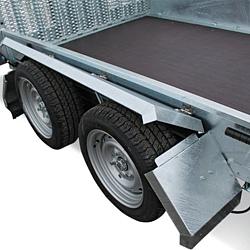 Humbaur Senko verlaagbare transporter div.afmetingen