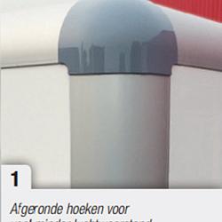Henra GB133115 1as gesl. bakwagen 315x158x160cm 1350kg