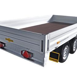 Humbaur HTL Lang materiaal aanhanger div.afmetingen
