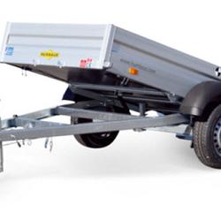 Humbaur HA kiepbaar Alu 1as ongeremd  251x131x35cm 750kg