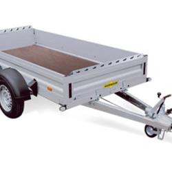 Humbaur HA Alu 2as geremd 303x150x35cm 2000/2500kg