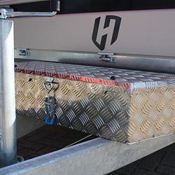 Henra Xpert plateauwagen 2as geremd 453x185x30cm 3500kg