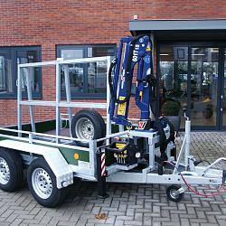 Bakwagen met laadkraan