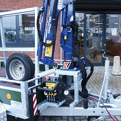 Bakwagen met laadkraan