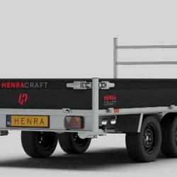 Henra plateauwagen Craft Series 1-as geremd  255x150cm 750kg