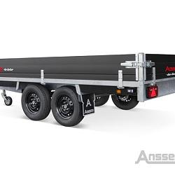 Anssems plateauwagen PSX2000 2-as rem Go-Getter 405x178cm/2000kg