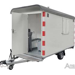 Anssems Schaftwagen PTS 1as 390x188x211cm 1400kg/toilet
