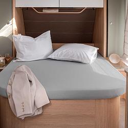 Walra hoeslaken queensbed grijs