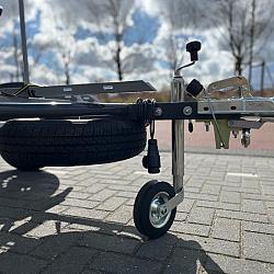 Fiets aanhangwagen voor driewieler + 1 fiets