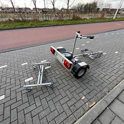Fiets aanhanger voor 2 fietsen