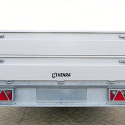 Henra plateauwagen 1as geremd 301x185x30cm 1350kg