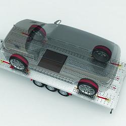 Brian James T-Transporter 2-as/3-as vast/kantelbaar